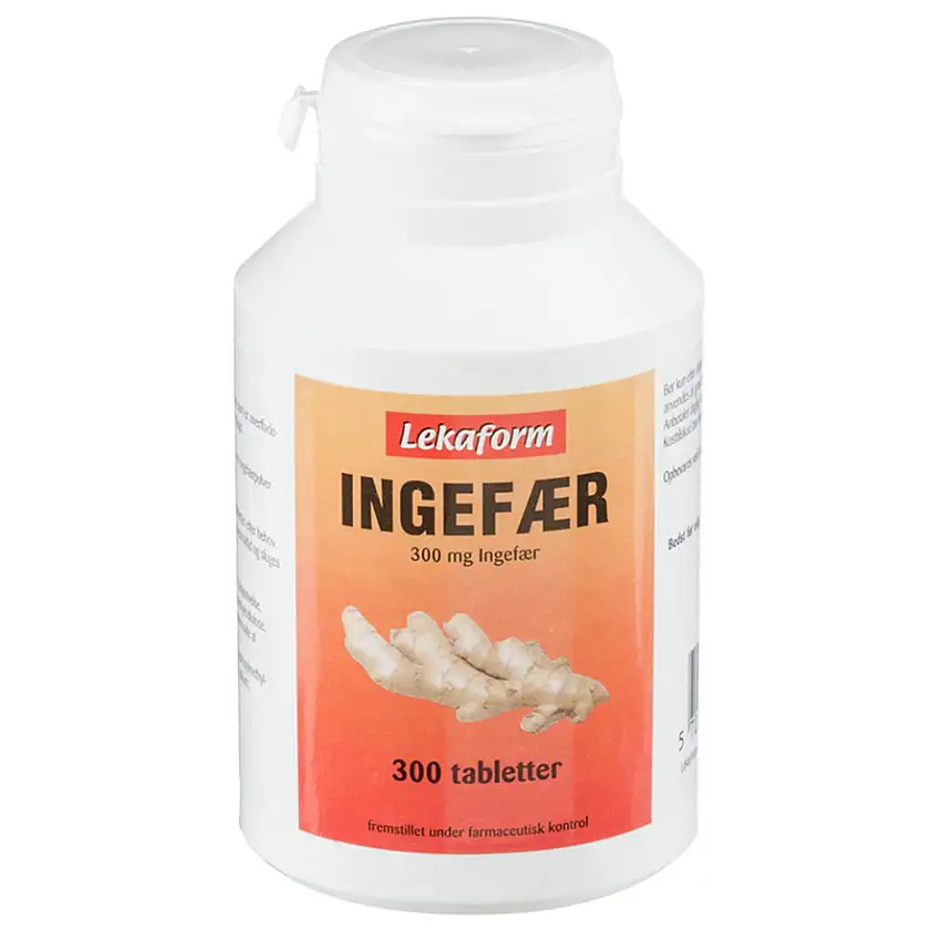 Lekaform Ingefær 300 mg 300 tabl
