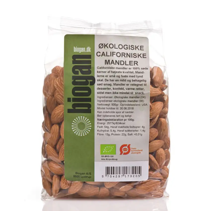 Biogan Mandler Californiske 400 g