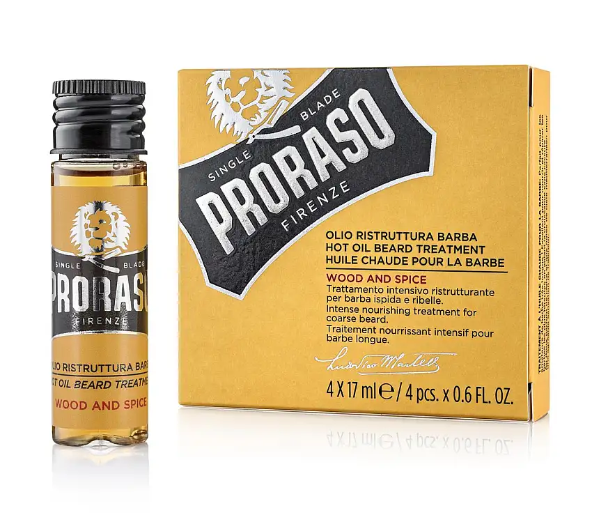 Proraso Warm Beard Oil Wood & Spice - 4x17 ml