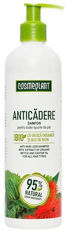 Shampoo mod hårtab med økologisk brændenælde og ricinusolie 93143307