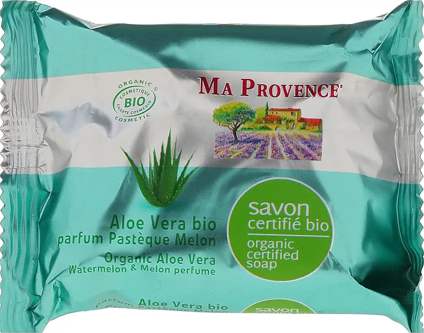 Bio-organisk sæbe med aloe vera og vandmelon & melonduft 19296162
