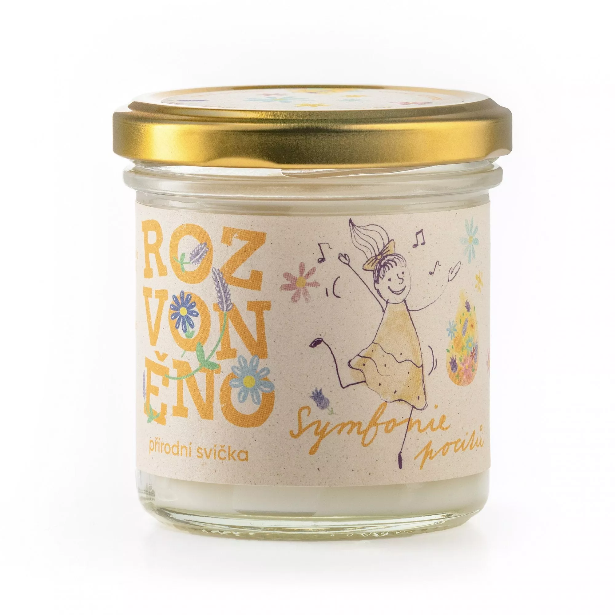 Rozvoněno Duftlys - Symfoni af følelser (130 ml) - med lavendel og ylang-ylang