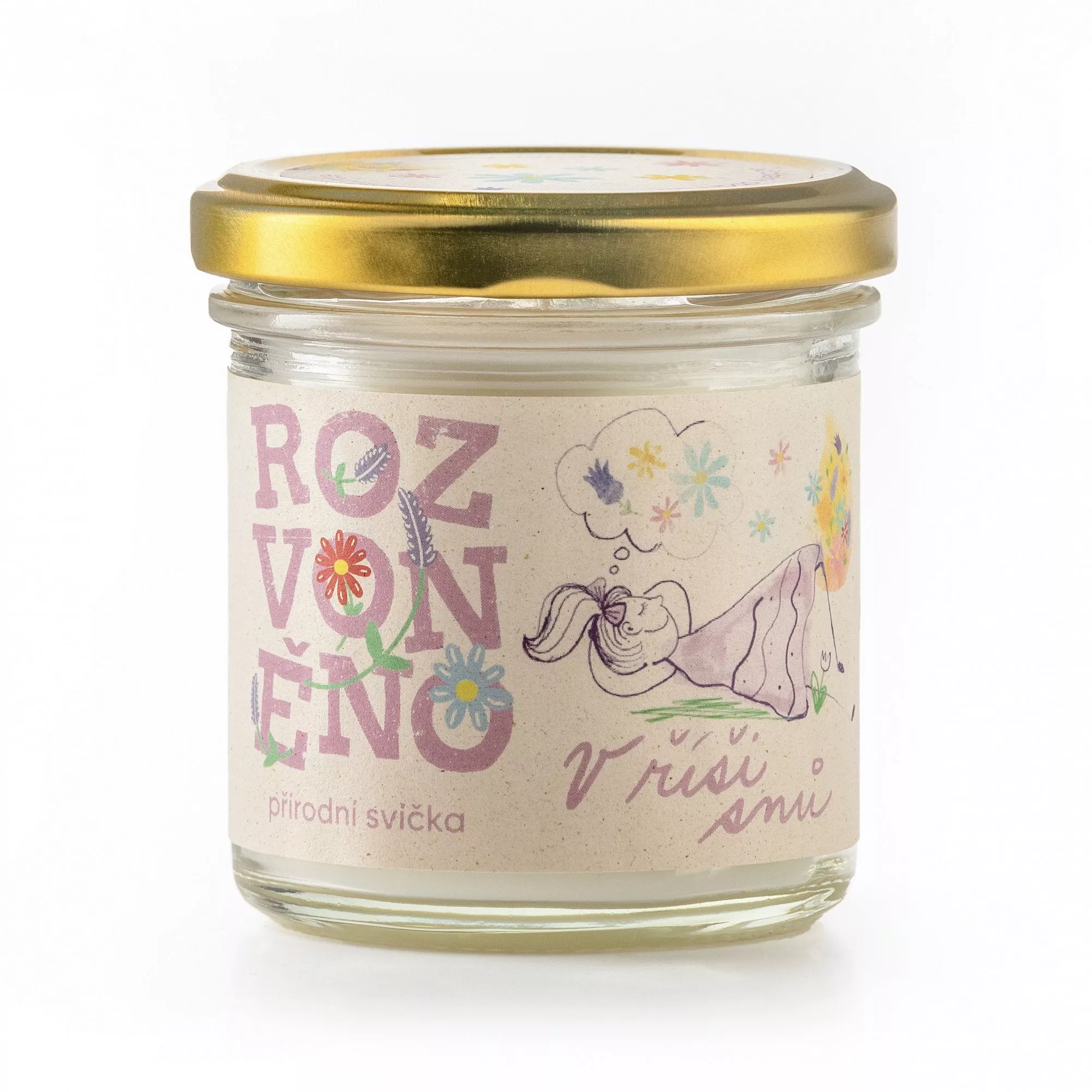 Rozvoněno Duftlys - I Drømmenes Rige (130 ml) - med beroligende lavendel