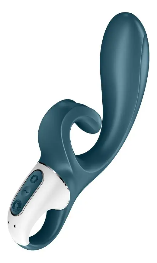 Satisfyer Hug Me Vibrator - Gray/Blue