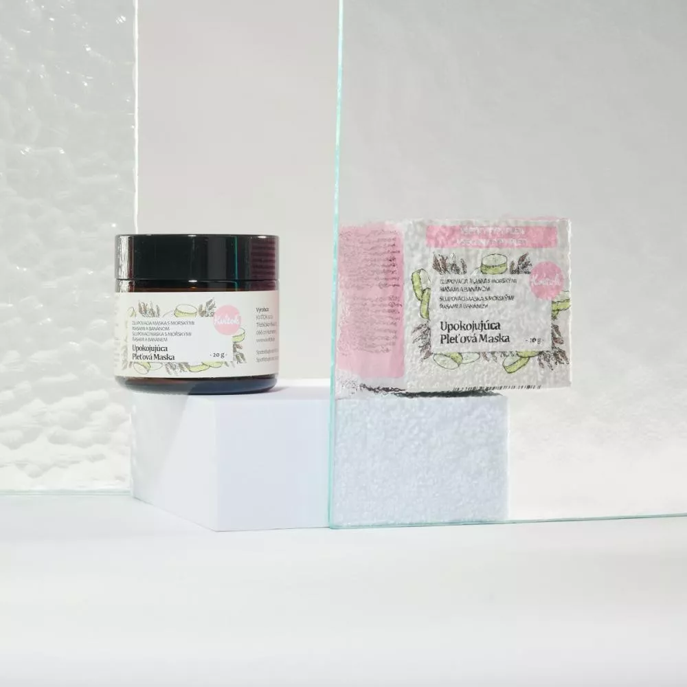 Kvitok Peel-off maske med havalger og banan – BEROLIGENDE 20 g