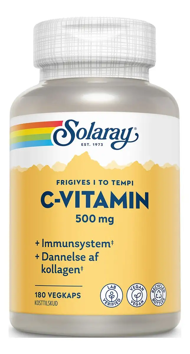 Solaray C-vitamin 500 mg - 180 kaps.