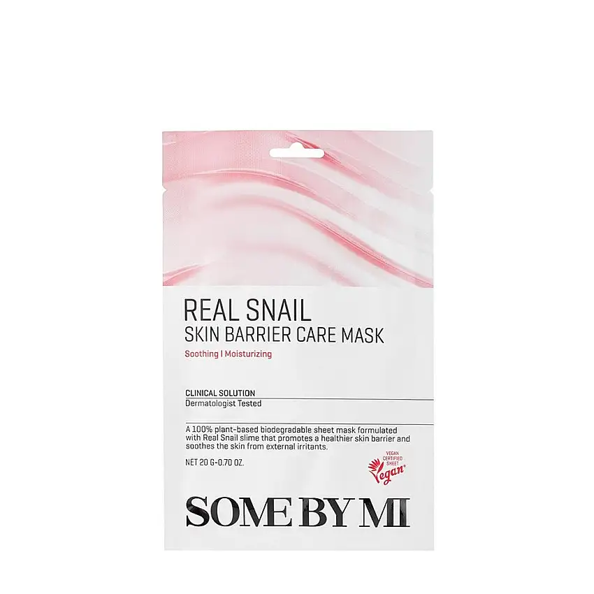 Some By Mi Real Snail Skin Barrier Care Mask Sheet 20g