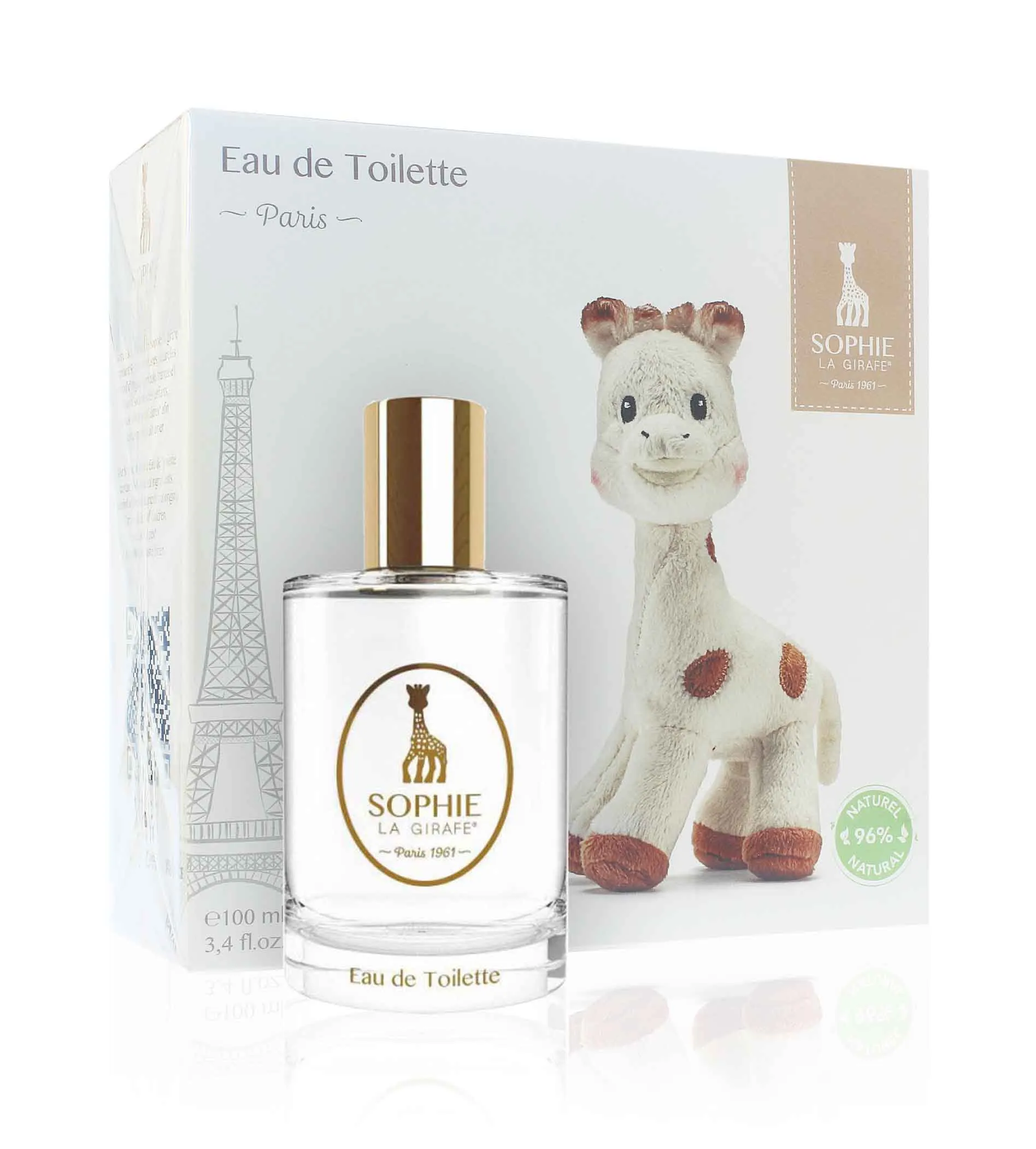 Sophie La Girafe La Girafe eau de toilette unisex 100 ml + plyslegetøj gaveæske