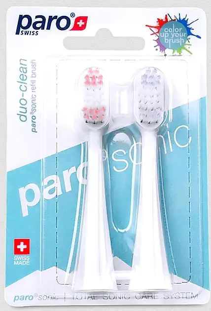 Udskiftningsbørster til sonisk tandbørste, lyserød + hvid 87764070