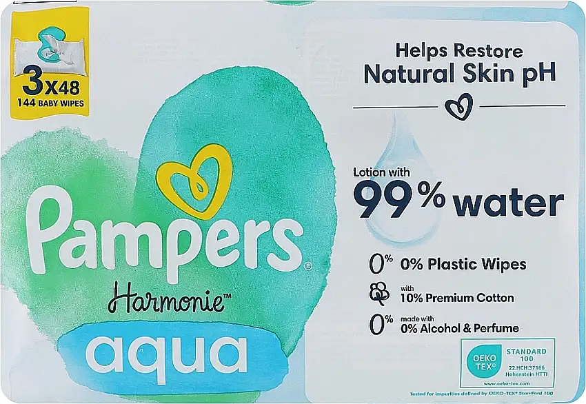 Baby vådservietter, 3x48 stk. 23716447