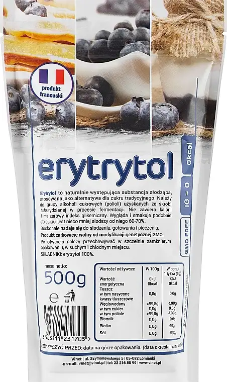 Naturligt sødemiddel "Erythritol" 38949962