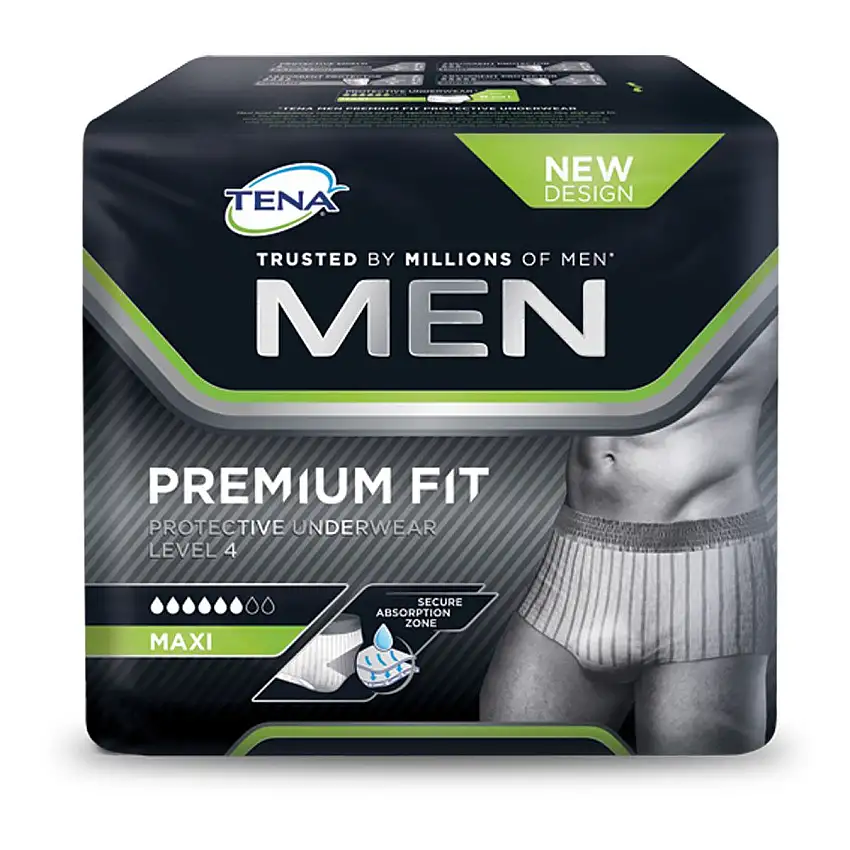 TENA Men Premium Fit Protective Underwear Maxi Str. S/M - 12 stk.