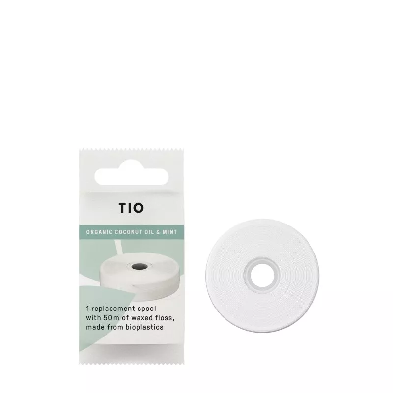 TIO FLOSS Tandtråd – refill – med mint og økologisk kokosolie
