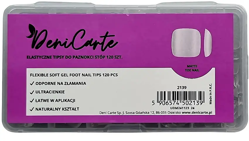 Pedicuregeltips, mat, 120 tip. 15214602