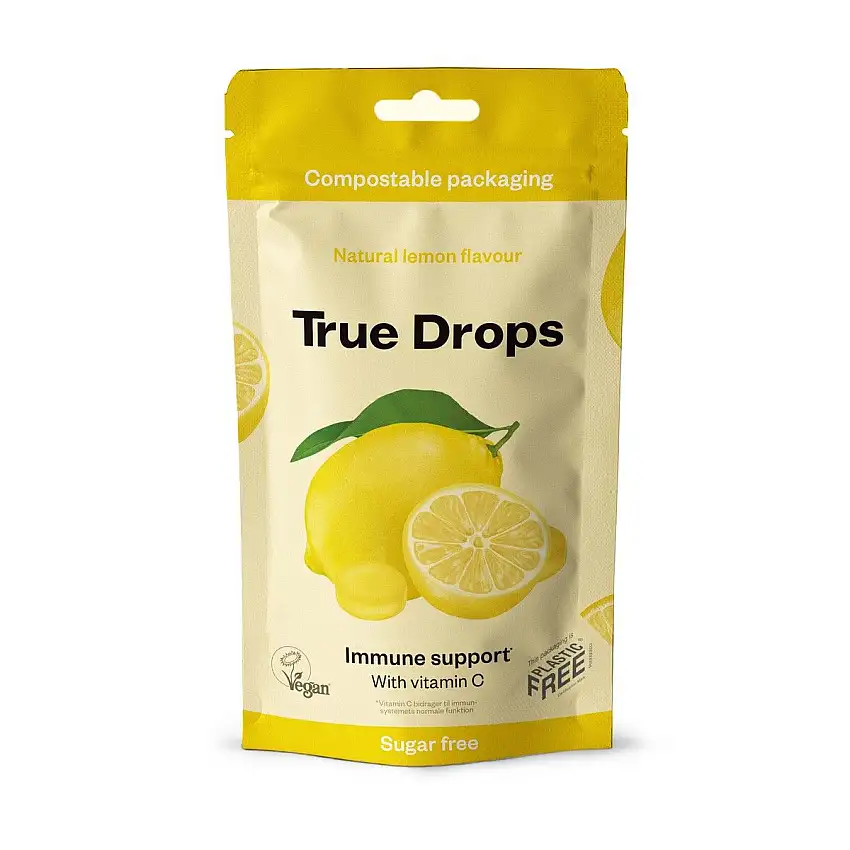 True Drops Halspastiller Citron - 70 g
