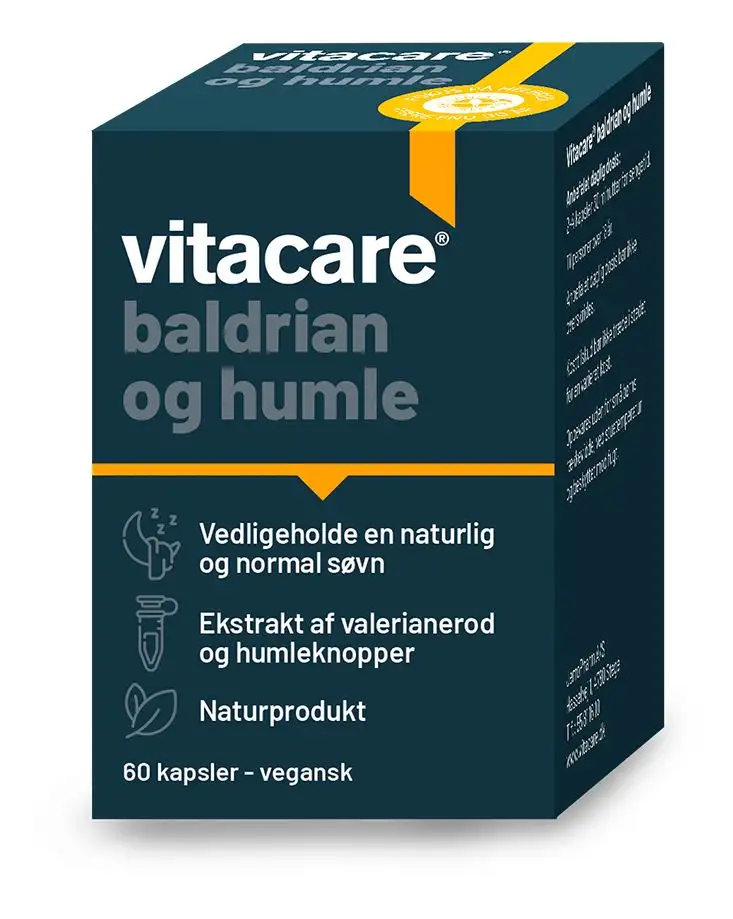 VitaCare Baldrian og Humle - 60 kaps.