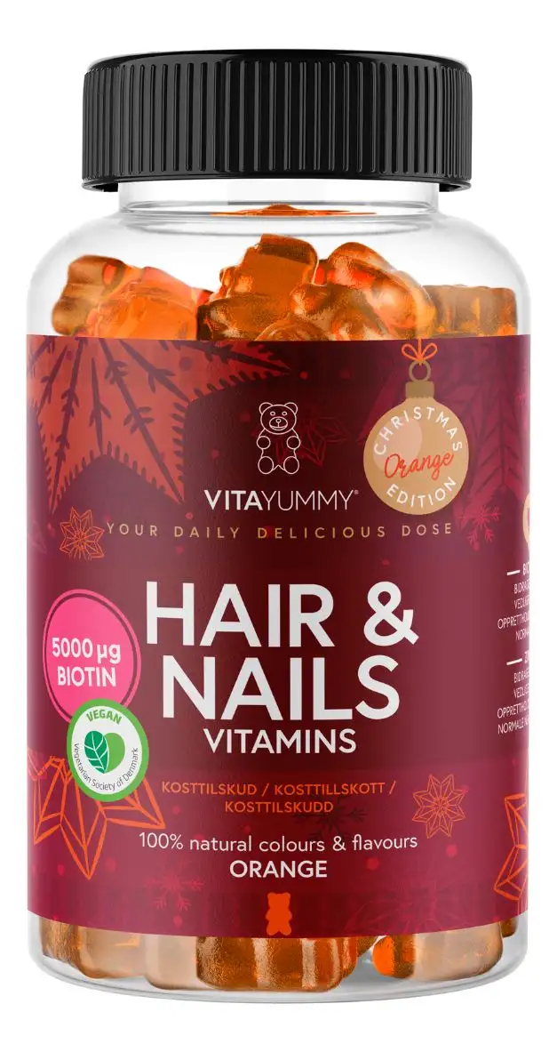 VitaYummy Hair & Nails Orange - 60 stk.