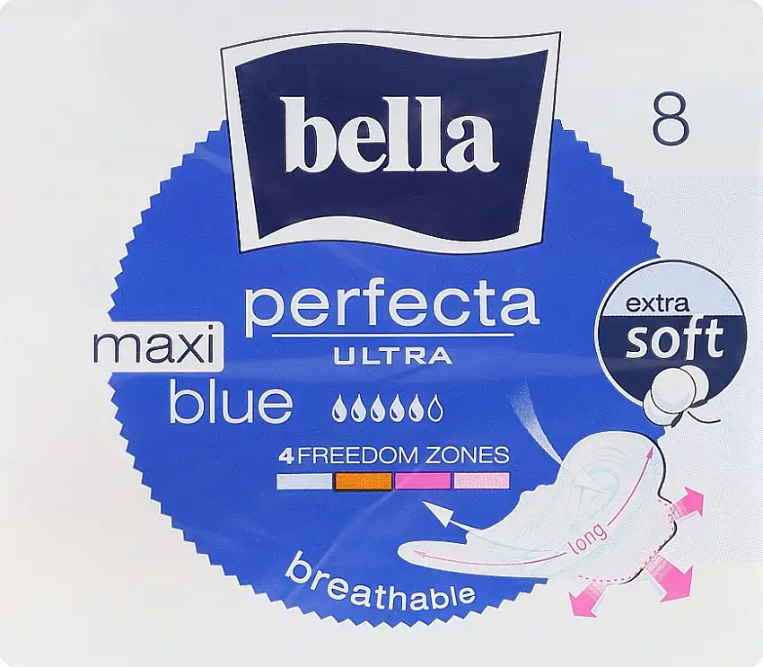 Hygiejnebind Perfecta Blue Maxi Soft Ultra 8 stk. 44662008