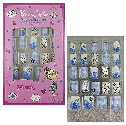 Kunstige negle til børn, 24 stk. 34395119