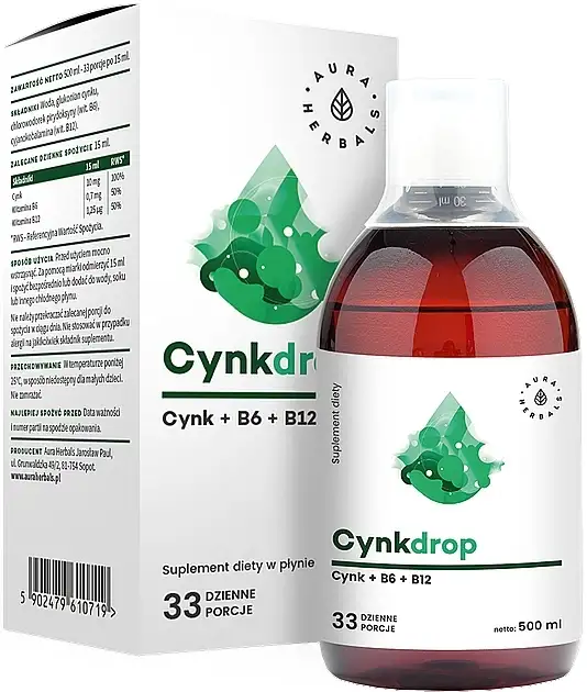 Flydende kosttilskud "Zink + B6 + B12" 81927909