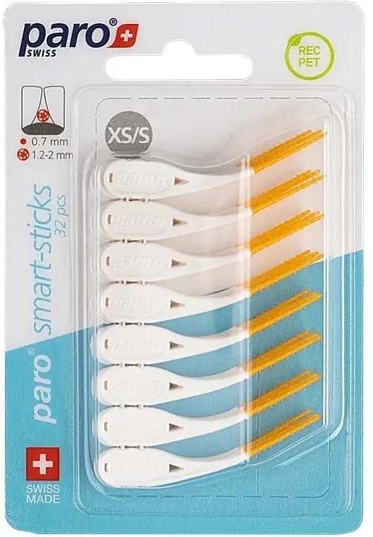 Metalfri mellemtandbørster, størrelse XS/S, 1,2/2 mm, orange 38527505