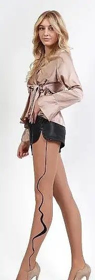 Dame strømpebukser Change, 20 den, naturel/nero 91630900