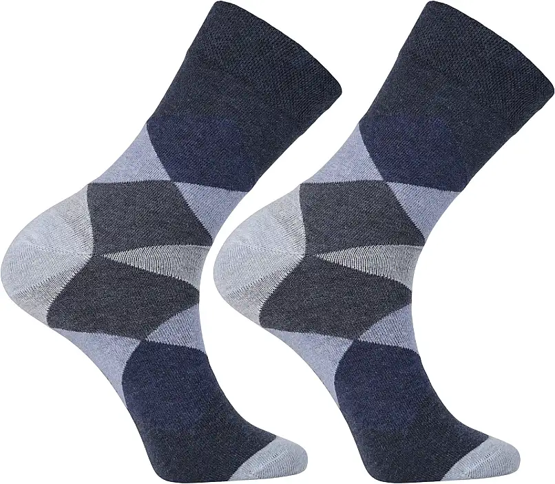 Herrestrømper, lange "Casual", CML400-054, blå 21888561