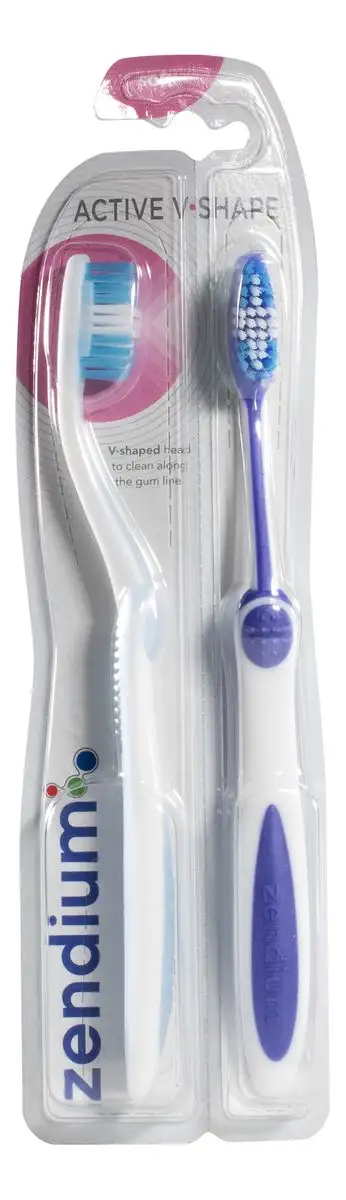 Zendium V-Shape Tandbørste Soft - 2 stk.
