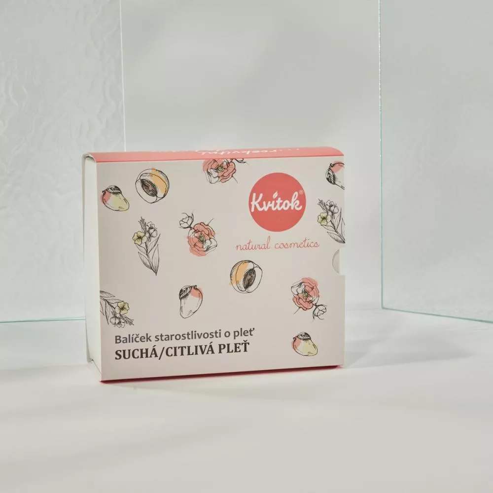 Kvitok Beroligende Plejepakke til TØR/FØLSOM/NORMAL Hud